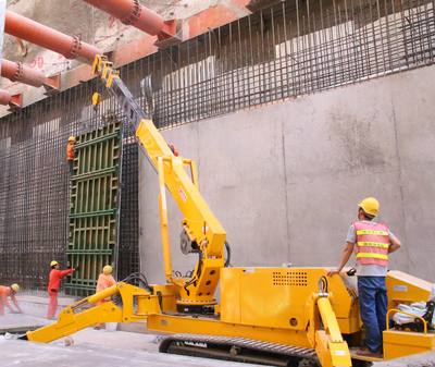 地鐵施工使用什么吊車